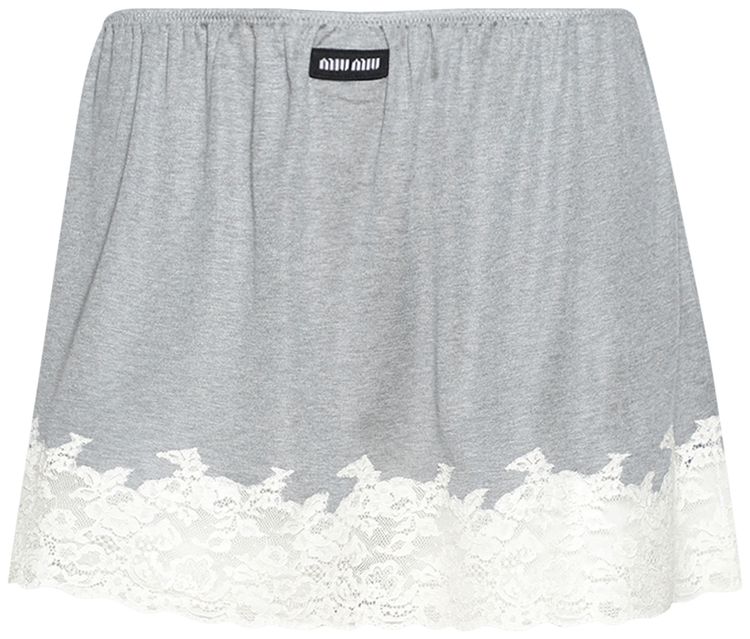 Miu Miu Jersey Seta Grigio