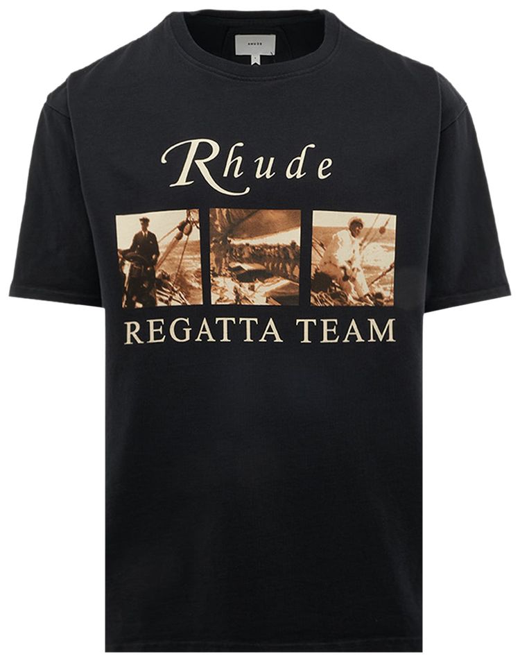Rhude USVI Regatta Tour Tee Vintage BlackWhiteRed