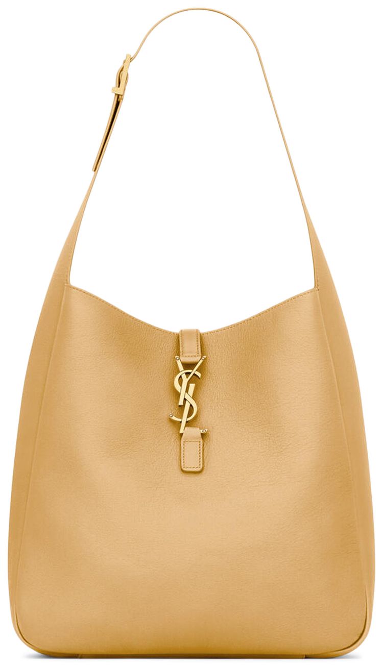 Saint Laurent Large Le 5 A 7 Supple Shoulder Bag Mustard Yellow