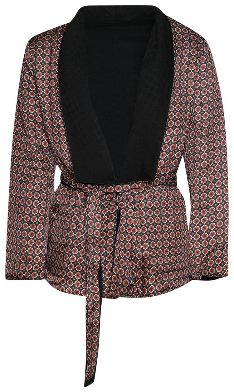 Amiri Reversible Smoking Jacket Black