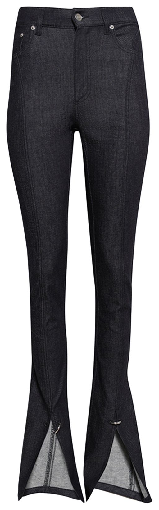 Mugler Pants Raw Blue