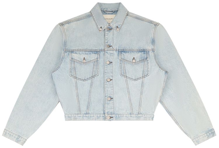 Entire Studios Shrunken Denim Jacket Old Blue