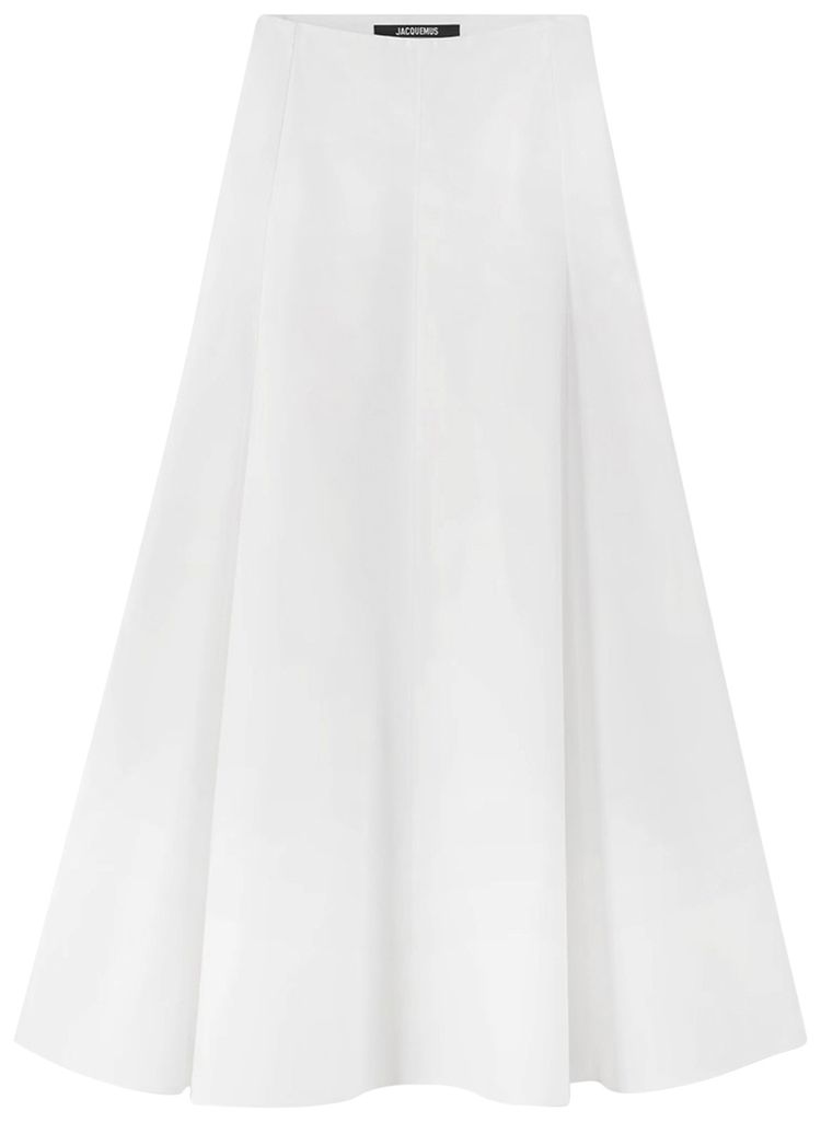 Jacquemus La Jupe Triangle White