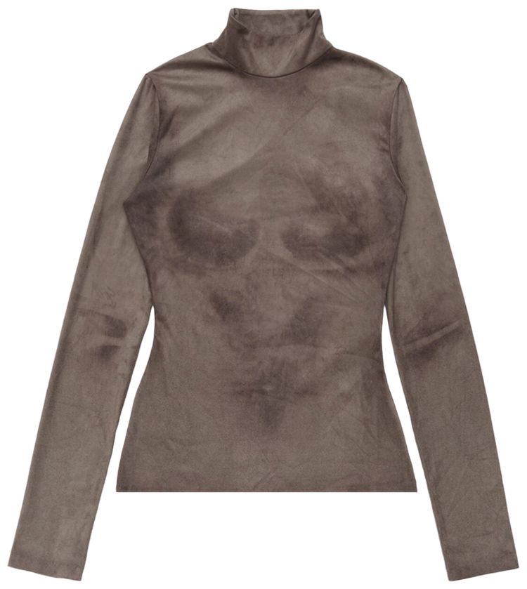 Acne Studios Printed Turtleneck Ash Grey