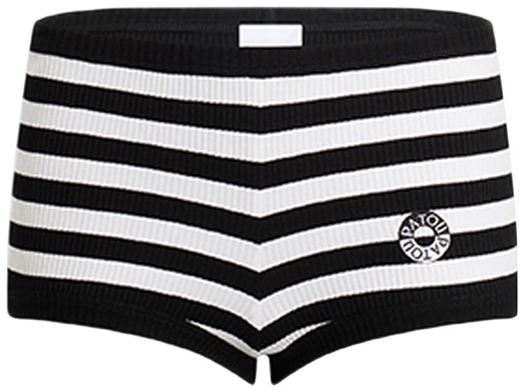 Patou Stripe Rib Short Black White Stripes