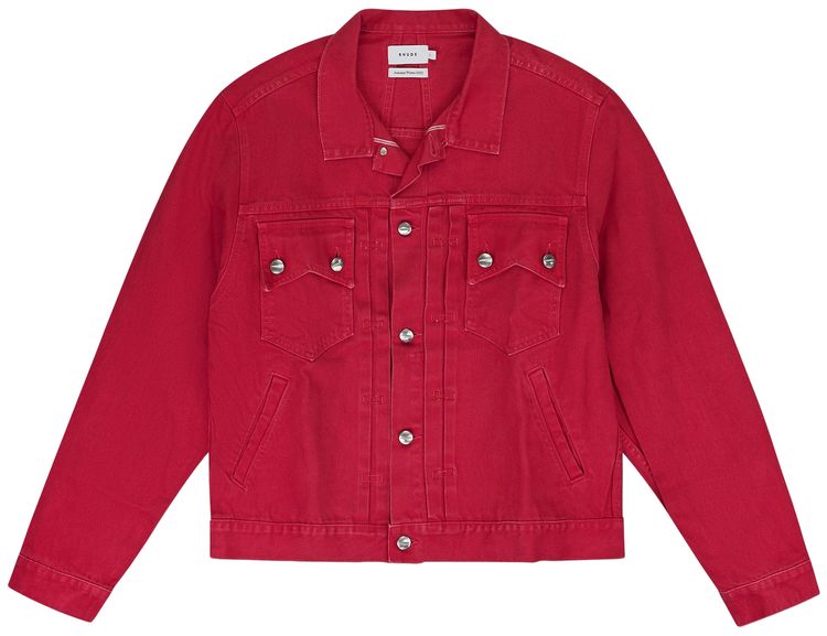 Rhude Denim Jacket Red