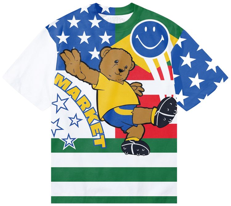 Market Smiley Shoot Your Shot Bear Tee Multicolor