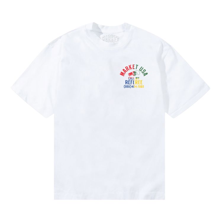 Market Smiley Foul Play Tee White