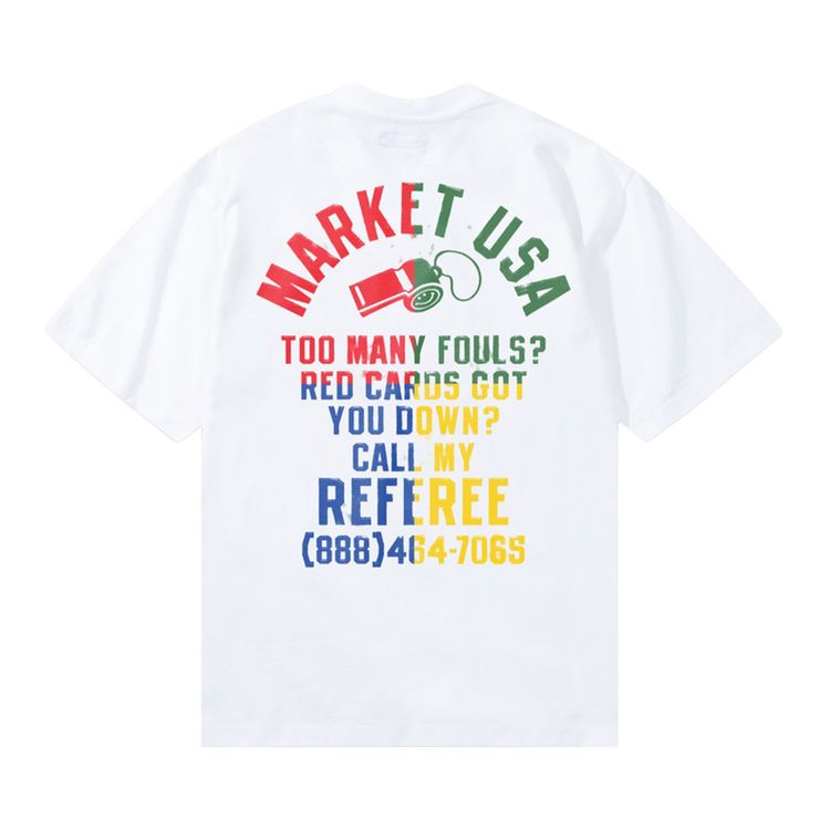 Market Smiley Foul Play Tee White