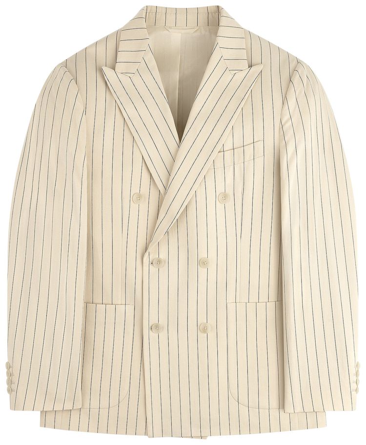 Aime Leon Dore Double Breasted Pinstripe Suit Jacket Pristine Pinstripe