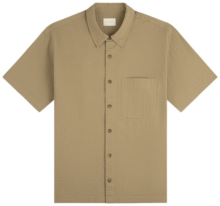 Aime Leon Dore Short Sleeve Seersucker Shirt Kelp