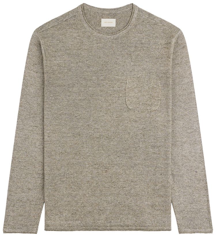 Aime Leon Dore Long Sleeve Knit Pocket Tee Deep Lichen Green
