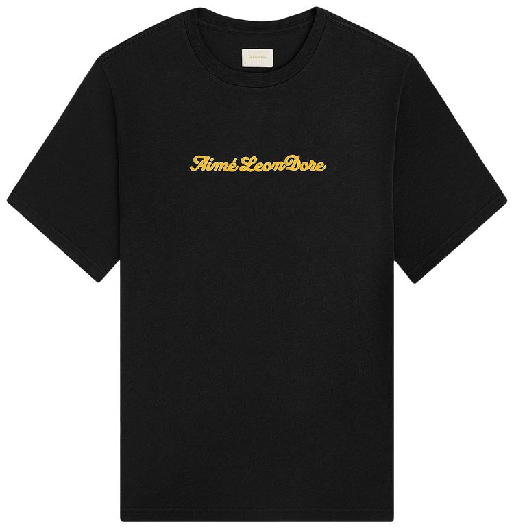 Aime Leon Dore Puff Print Slub Logo Tee Jet Set