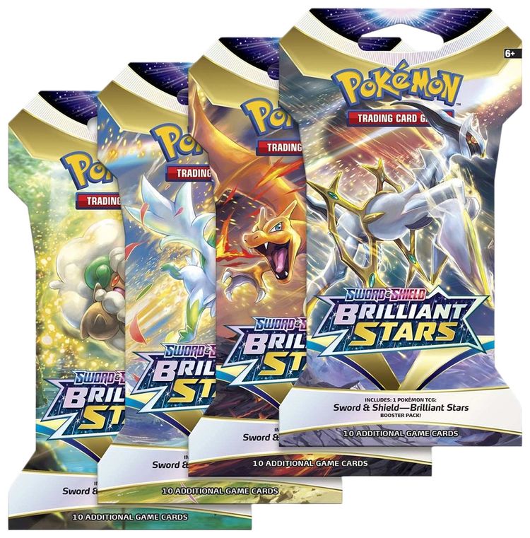 Pokemon Sword  Shield Brilliant Stars Sleeved Booster Pack 1 Pack