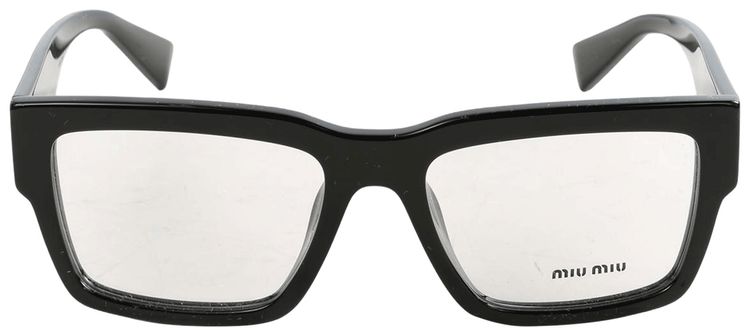 Miu Miu Framed Clear Glasses Black