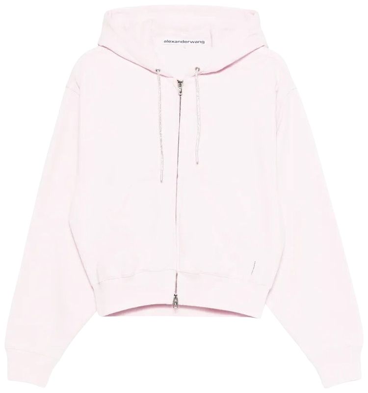 Alexander Wang Zip Up Hoodie Light Pink