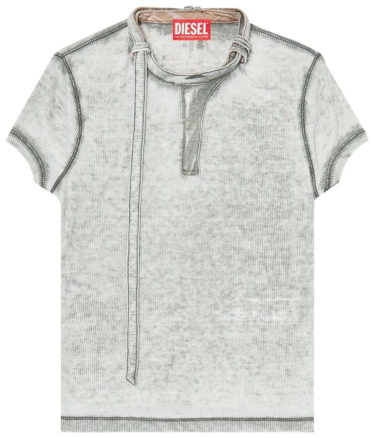Diesel T Eresa Short Sleeve Top Grey