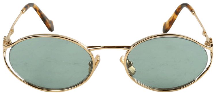 Miu Miu Logo Sunglasses Gold
