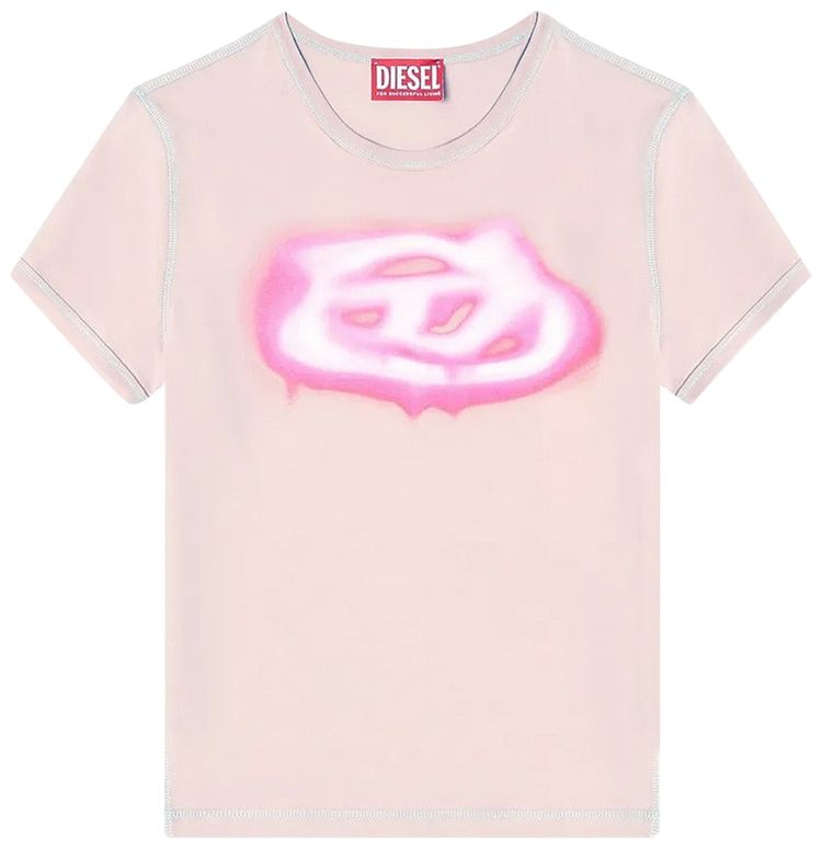 Diesel T Uncuties Long S3 T Shirt Pink