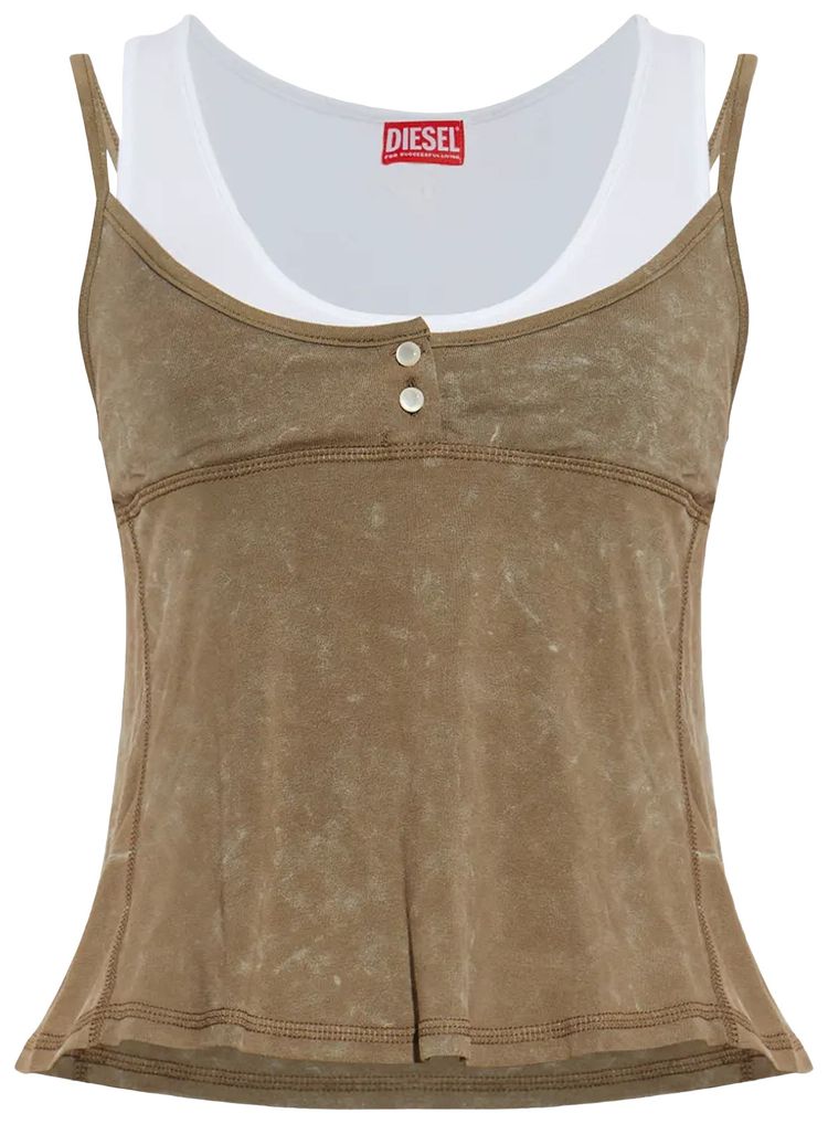 Diesel T Olisse Tank Top Olive