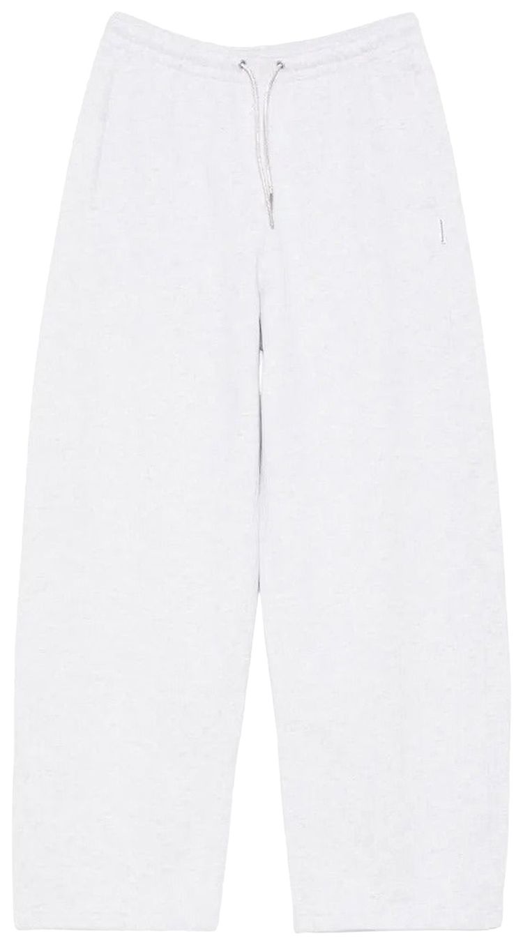Alexander Wang Rhinestone Drawstring Track Pants Light Heather Grey