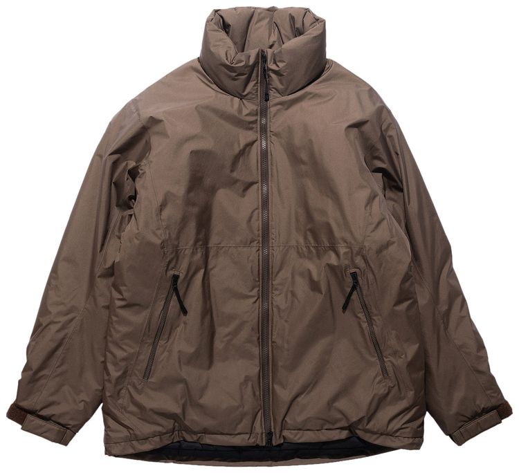 Goldwin Windstopper By GORE TEX Labs Puffy Jacket Taupe Mocha