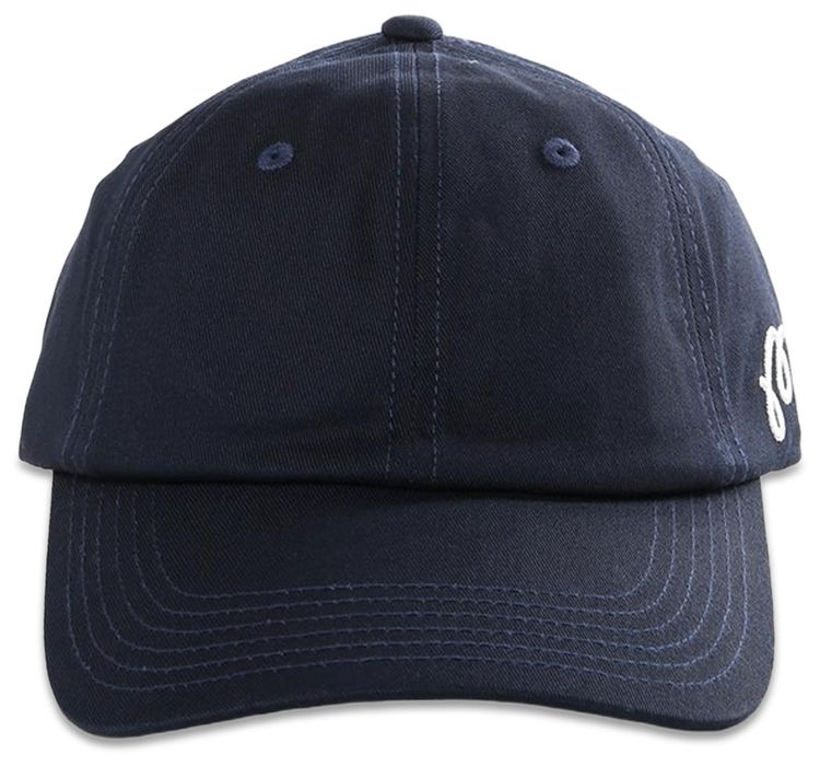 Malbon Evergreen Washed Cotton Twill Dad Hat Navy