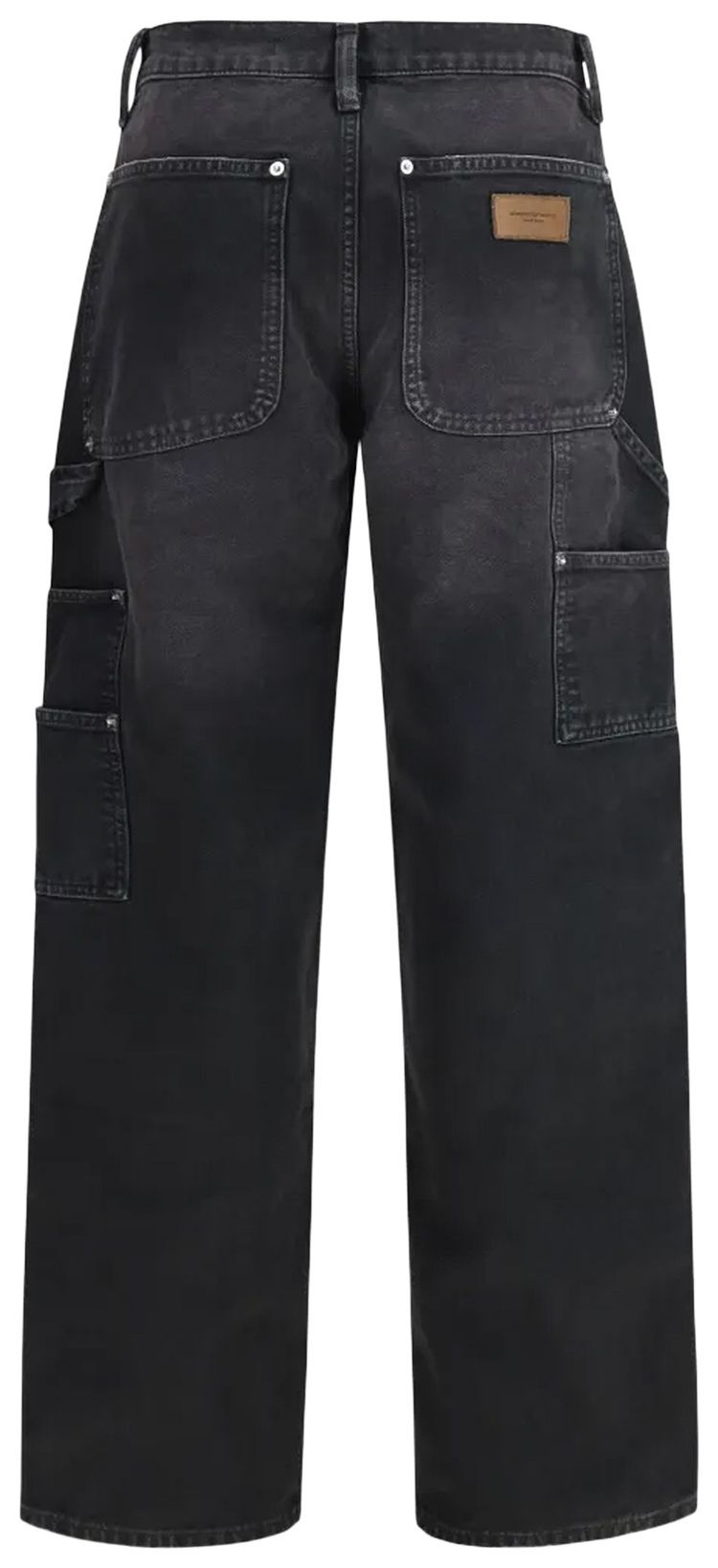 Alexander Wang Zip Mid Rise Carpenter Pant Vintage Black