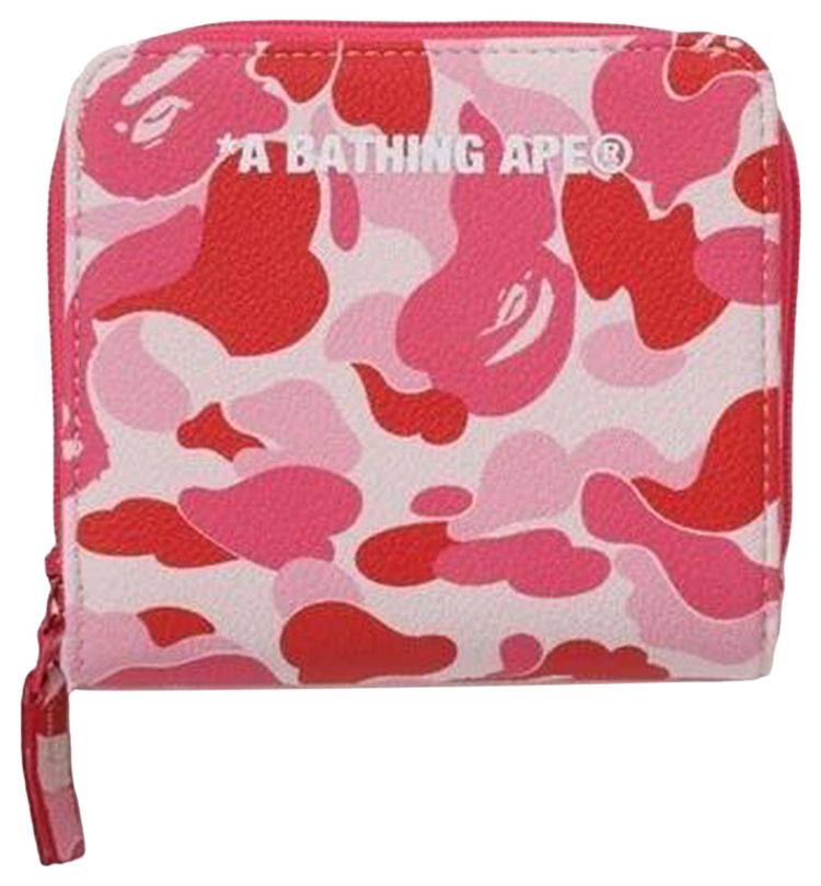 BAPE ABC Camo Mini Wallet Pink