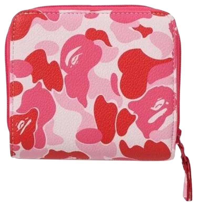 BAPE ABC Camo Mini Wallet Pink