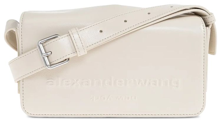 Alexander Wang Punch Flap Crossbody Bag Vanilla