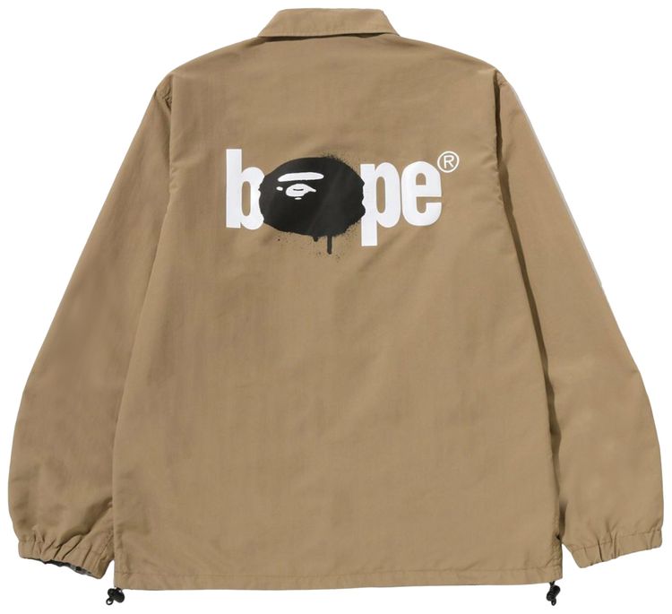 BAPE Reversible Coach Jacket Beige
