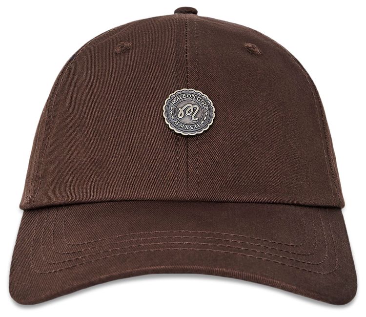 Malbon Stamp Dad Hat Brown