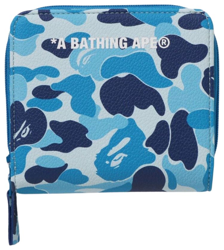 BAPE ABC Camo Mini Wallet Blue