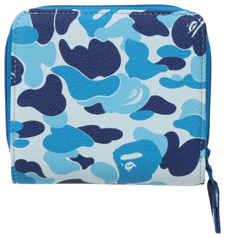 BAPE ABC Camo Mini Wallet Blue