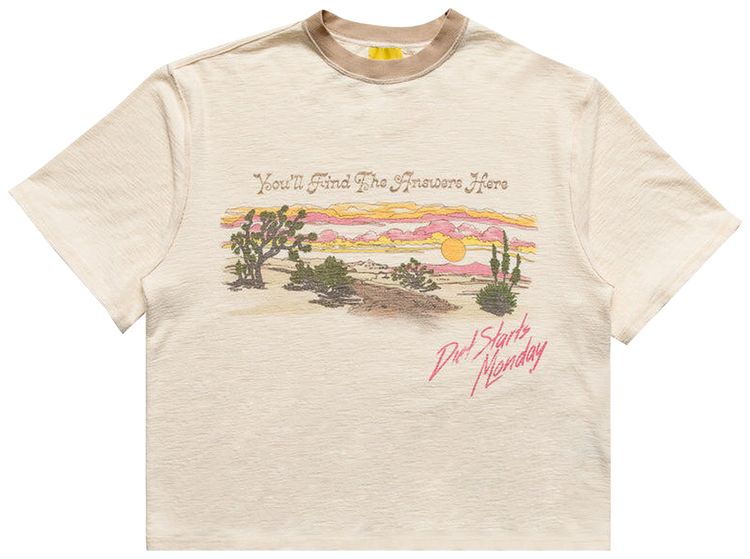 Diet Starts Monday Desertscape T Shirt Cream