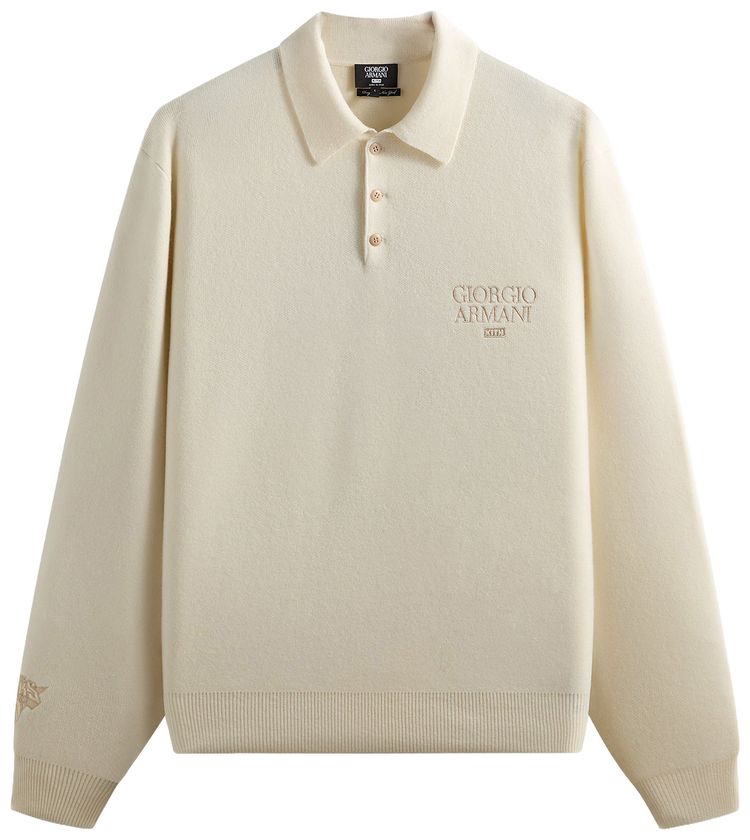Kith x Giorgio Armani x For The New York Knicks Harmon Rugby Polo Sandrift