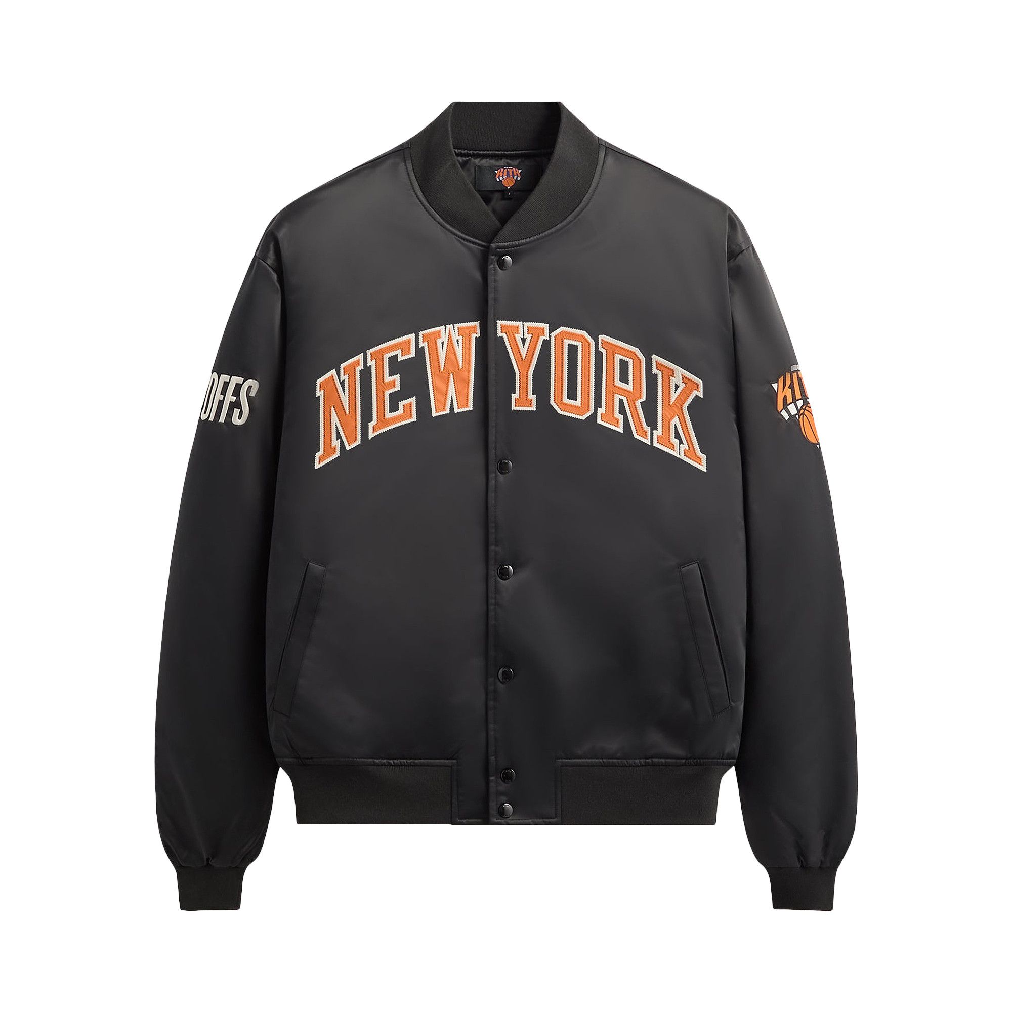 Buy Kith For The New York Knicks Playoffs Satin Bomber Jacket