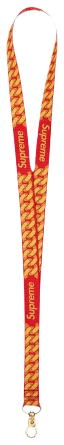 Supreme Cuban Link Lanyard Red