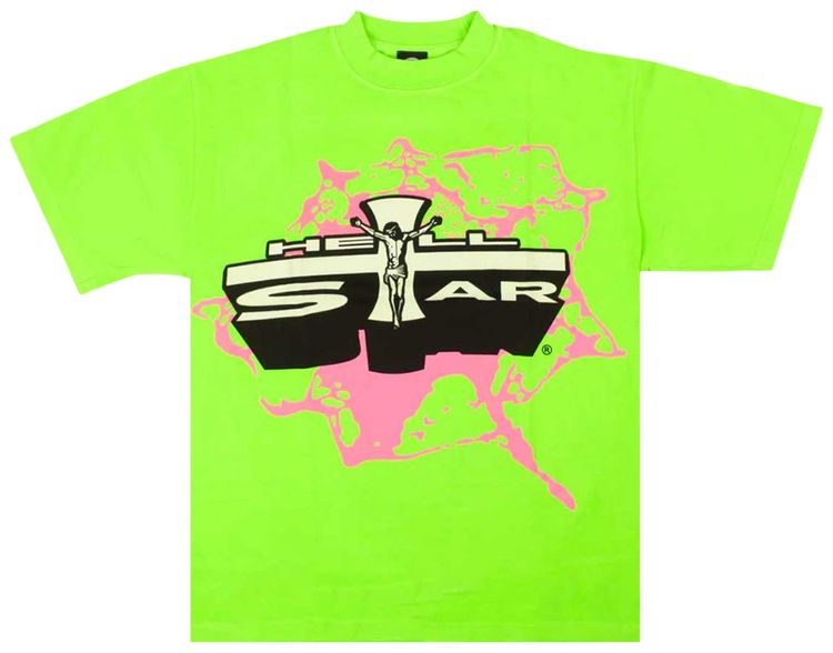 Hellstar Jesus Emblem Tee Green