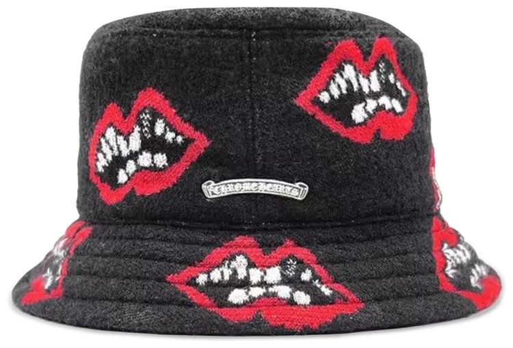 Chrome Hearts Chomper Bucket Hat Black