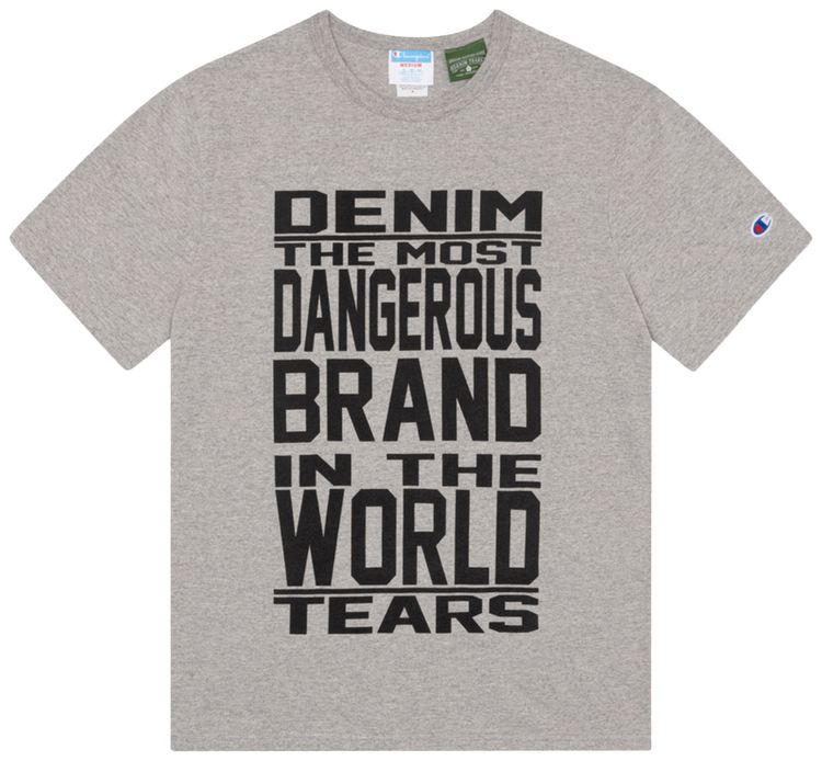 Denim Tears Most Dangerous Tee Grey