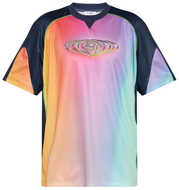 Casablanca Short Sleeve Football Top Pink