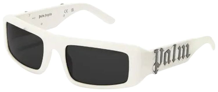 Palm Angels Kerman Logo Sunglasses White