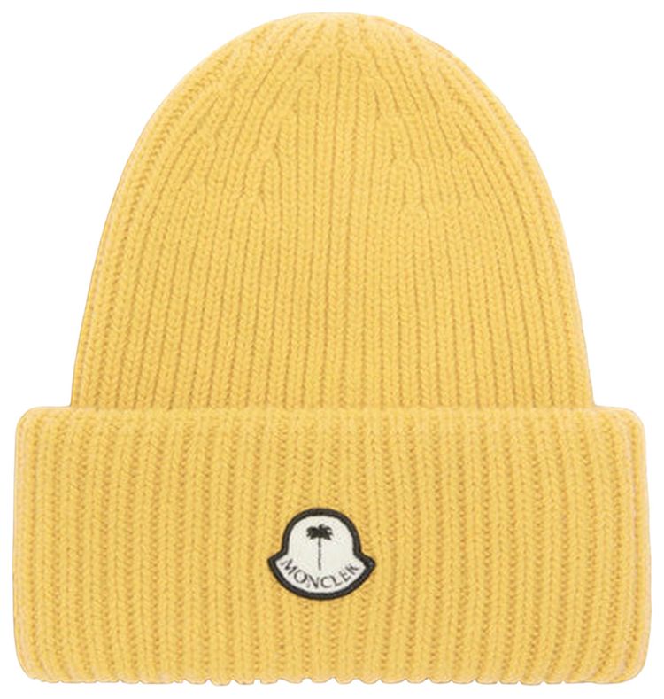 Moncler x Palm Angels Tricot Beanie Hat Yellow