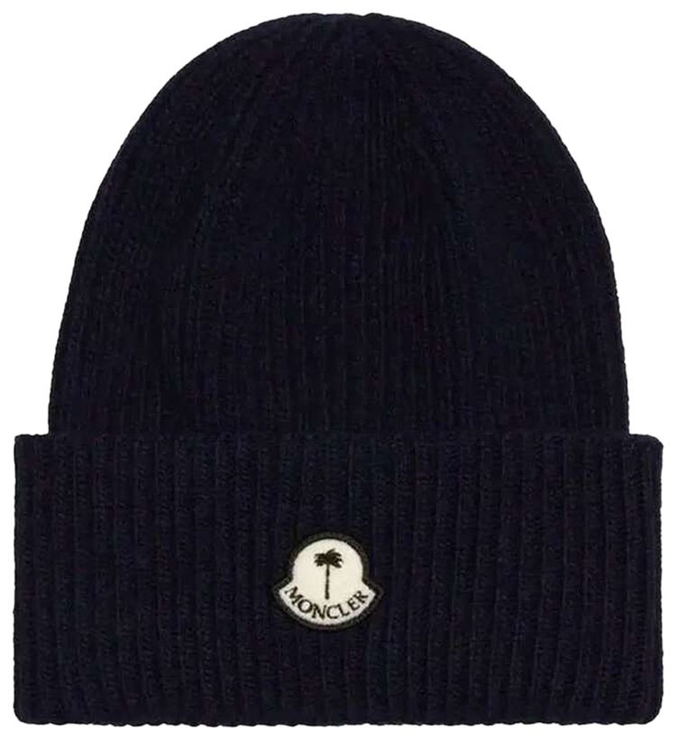Moncler x Palm Angels Tricot Beanie Hat Blue