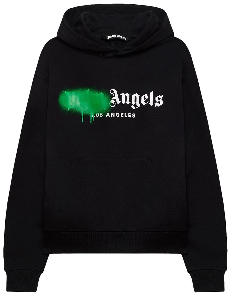Palm Angels Milano Sprayed Hoodie Black