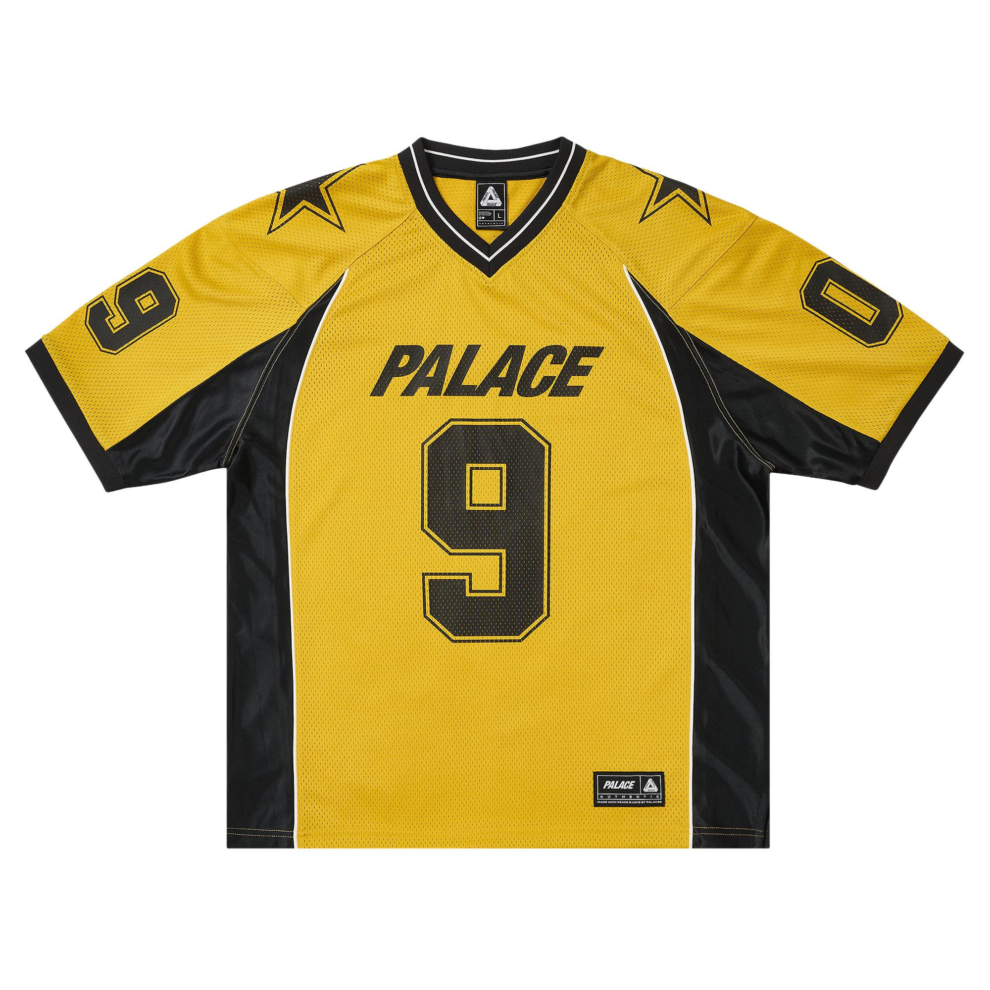 Buy Palace Nein Mesh Jersey 'Yellow' - P30ES010 | GOAT