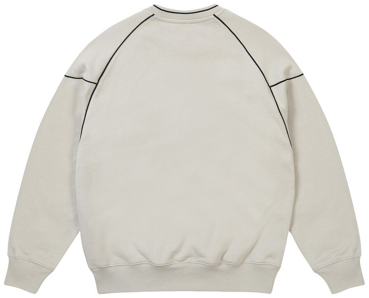 Palace Pro Team Piped Crew Concrete Grey
