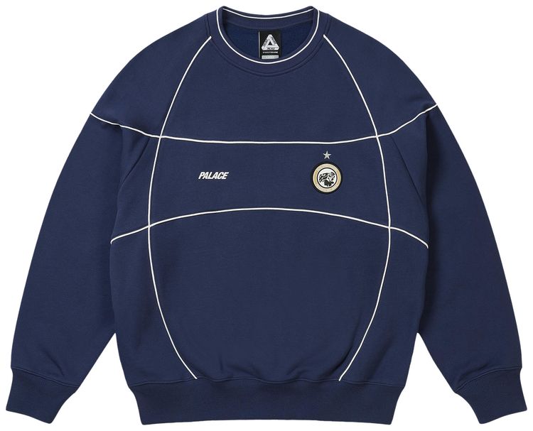 Palace Pro Team Piped Crew Navy